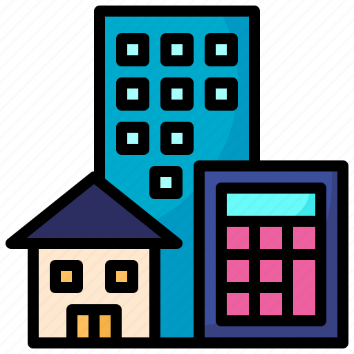 Real, estate, asset, home, property, calculator icon - Download on Iconfinder