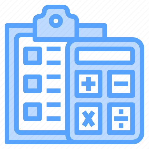 Accounting, business, calculator, clipboard, finance, management icon - Download on Iconfinder