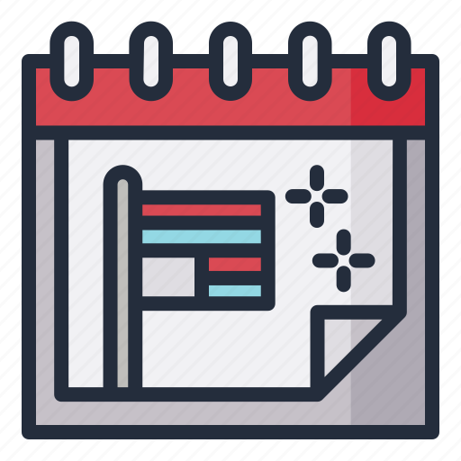 Independence, day, schedule, date, calendar, event, time icon - Download on Iconfinder