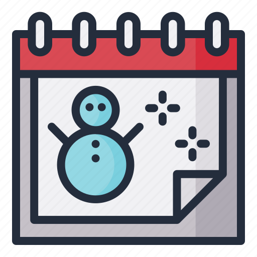 Snowman, schedule, date, calendar, event, winter icon - Download on Iconfinder