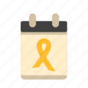 calendar, cancer, charity, day against cancer, donate, good cause, ribbon