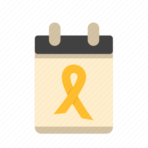 Calendar, cancer, charity, day against cancer, donate, good cause, ribbon icon - Download on Iconfinder