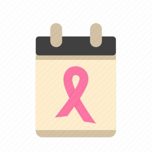 Calendar, charity, day against cancer, donate, good cause, ribbon icon - Download on Iconfinder