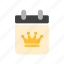 birthday, calendar, crown, king, king&#x27;s day, queen, royal day 