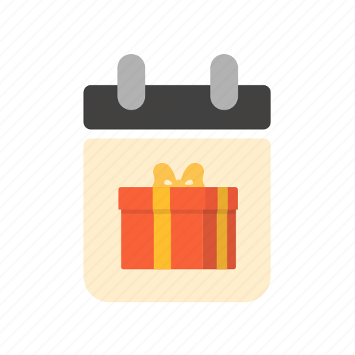 Birthday, calendar, celebration, christmas, gift, present, surprise icon - Download on Iconfinder