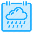rainy, weather, rain, cloud, forecast, annual, event, calendar