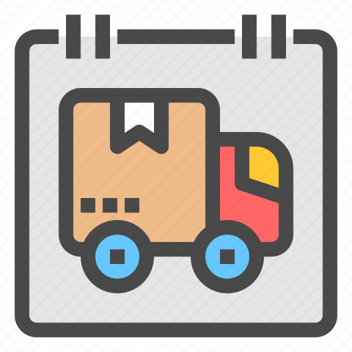Delivery, estimation, cargo, shipping, truck, annual, event icon - Download on Iconfinder