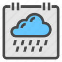 rainy, weather, rain, cloud, forecast, annual, event, calendar