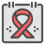 ribbon, awareness, support, charity, annual, event, calendar, world cancer day 