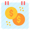 payment, salary, money, dollar, annual, event, calendar, pay day