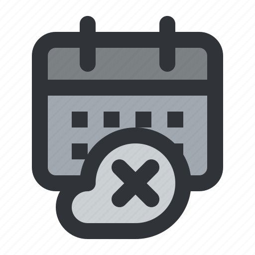 Calendar, remove, date, plan, cloud, event, month icon - Download on Iconfinder