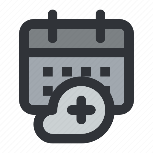 Calendar, add, date, plan, cloud, event, month icon - Download on Iconfinder