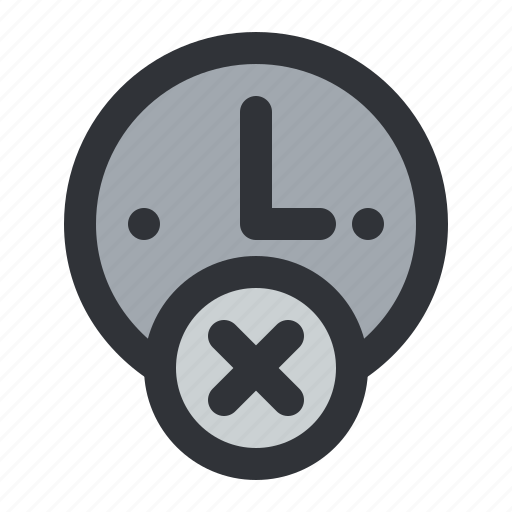 Clock, time, remove, alarm, cancel, hour icon - Download on Iconfinder