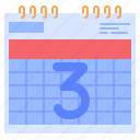 3, days, calendar, three, daily, calendars, interface, tool