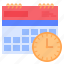 clock, calendar, schedule, date, deadline, time, period, education 