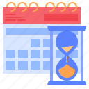 deadline, calendar, schedule, clock, date, time, estimate, hourglass