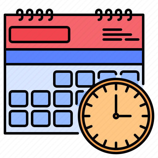 Clock, calendar, schedule, date, deadline, time, period icon - Download on Iconfinder