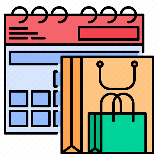 Shopping, date, commerce, events, schedule, calendar icon - Download on Iconfinder