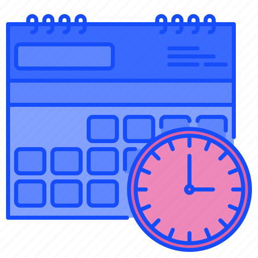 Clock, calendar, schedule, date, deadline, time, period icon - Download on Iconfinder