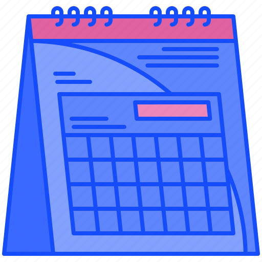 Desk, calendar, schedule, organization, time, date, years icon - Download on Iconfinder