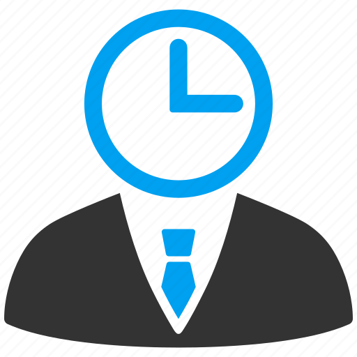 Admin, clerk, clock, schedule, time manager, user, wait icon - Download on Iconfinder