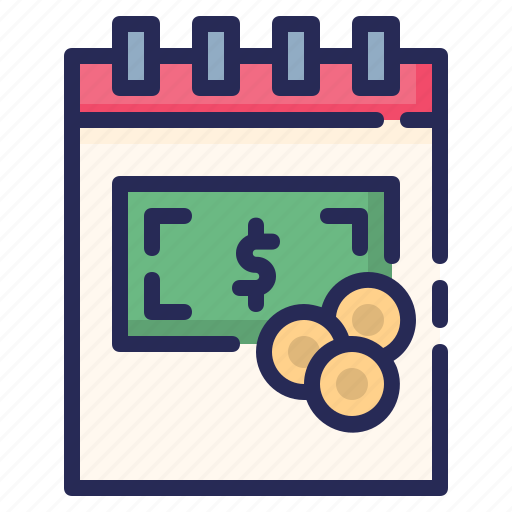 Calendar, cash, currency, dollar, money icon - Download on Iconfinder