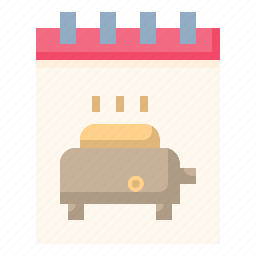 Bread, breakfast, calendar, food, lunch icon - Download on Iconfinder