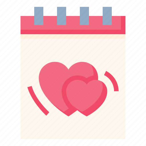 Calendar, heart, love, valentine icon - Download on Iconfinder
