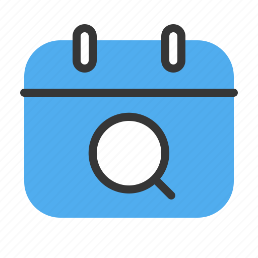 Calendar, date, day, plan, reminder, search icon - Download on Iconfinder