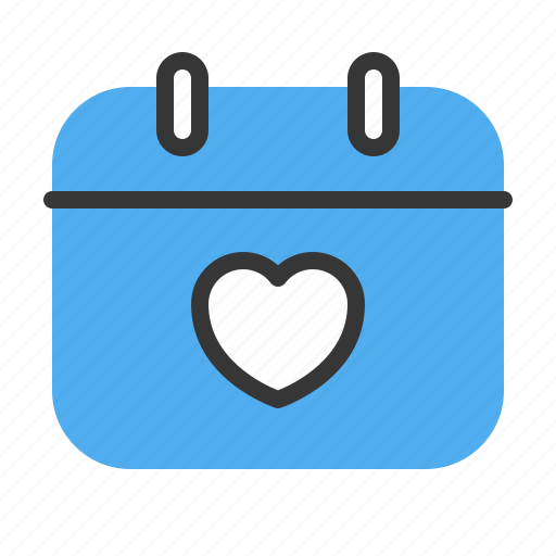 Calendar, date, day, heart, love, valentine icon - Download on Iconfinder