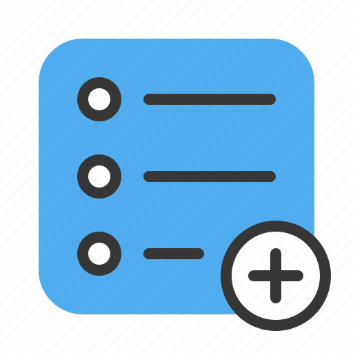 Add, checklist, list, note, organizer, plan, reminder icon - Download on Iconfinder