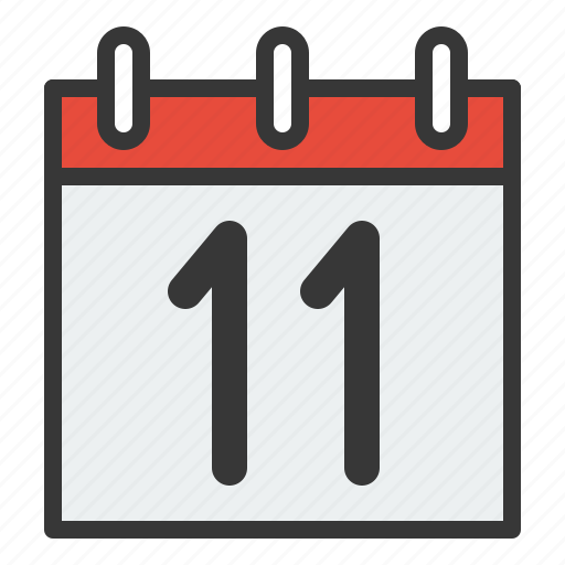 Calendar, date, day, eleven, schedule icon - Download on Iconfinder