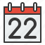 calendar, date, day, schedule, twenty two 