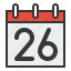 calendar, date, day, schedule, twenty six 