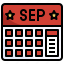 september, calendar, month, time