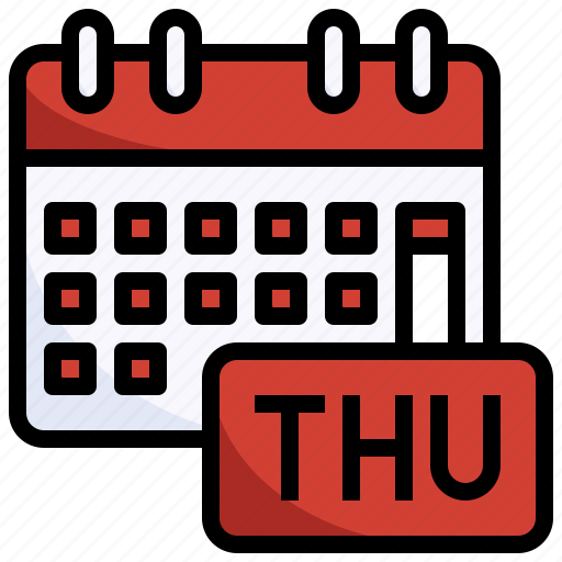 Thursday, calendar, schedule, date, time icon - Download on Iconfinder