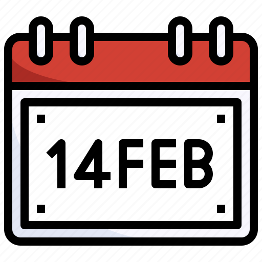 Valentines, february, time, date, calendar icon - Download on Iconfinder