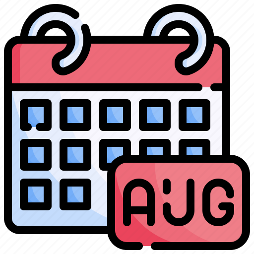 August, time, date, monthly, schedule icon - Download on Iconfinder