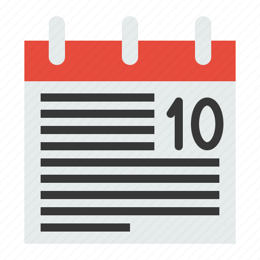 Appointment, calendar, date, schedule, ten icon - Download on Iconfinder