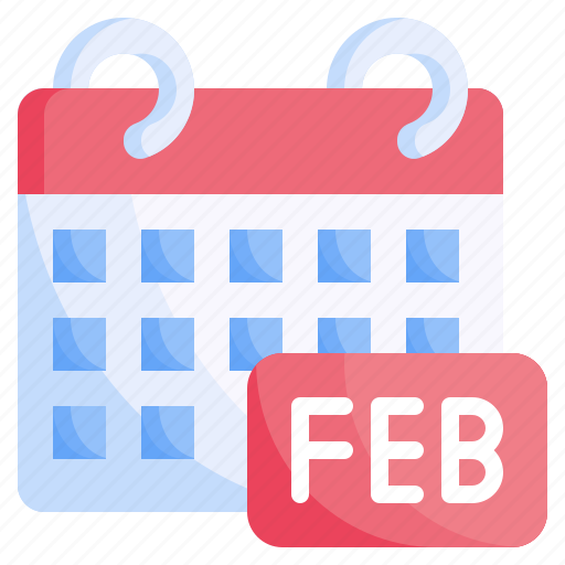 February, calendar, monthly, winter, date icon - Download on Iconfinder