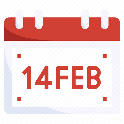 Valentines, february, time, date, calendar icon - Download on Iconfinder