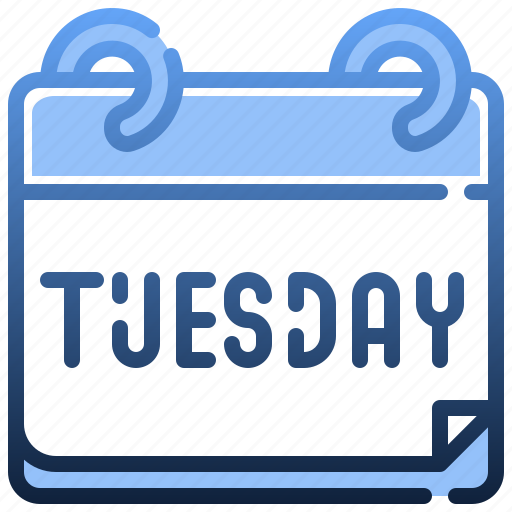 Tuesday, time, date, daily, calendar icon - Download on Iconfinder
