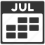 calendar, grid, july, month, plan, schedule, time table 
