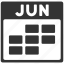 calendar, grid, june, month, plan, schedule, time table 