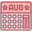 august, calendar, month, time 