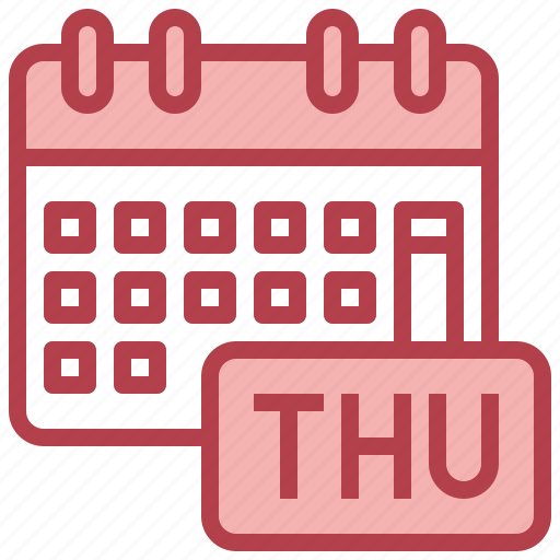 Thursday, calendar, schedule, date, time icon - Download on Iconfinder