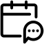 calendar, chat, meeting, appointment, date, schedule 