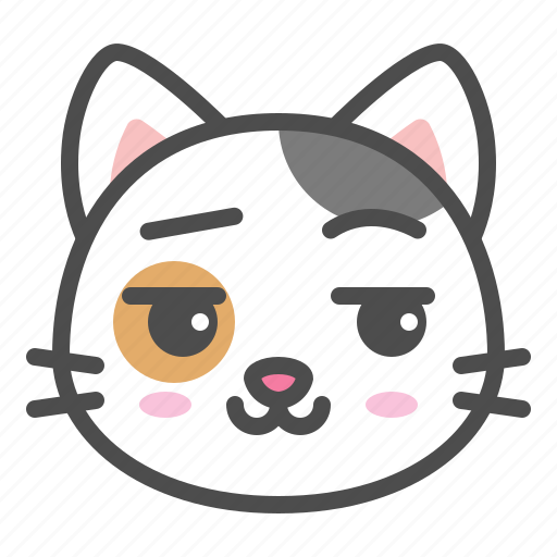 Avatar, calico, cat, cute, face, kitten, smirk icon - Download on Iconfinder