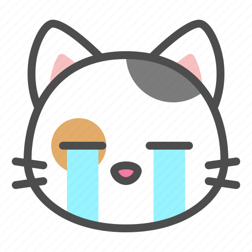 Avatar, calico, cat, cry, cute, face, kitten icon - Download on Iconfinder