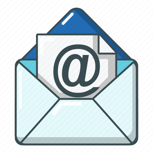 Cartoon, email, mail, newsletter, object, open, send icon - Download on Iconfinder